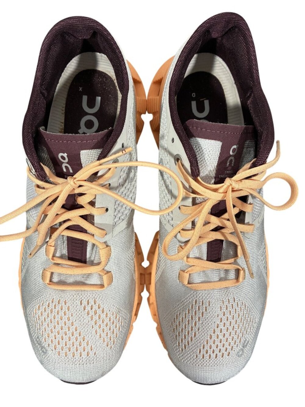 On Running Womens CloudTec Athletic Shoes Size 7.5 White & Peach Lightweight